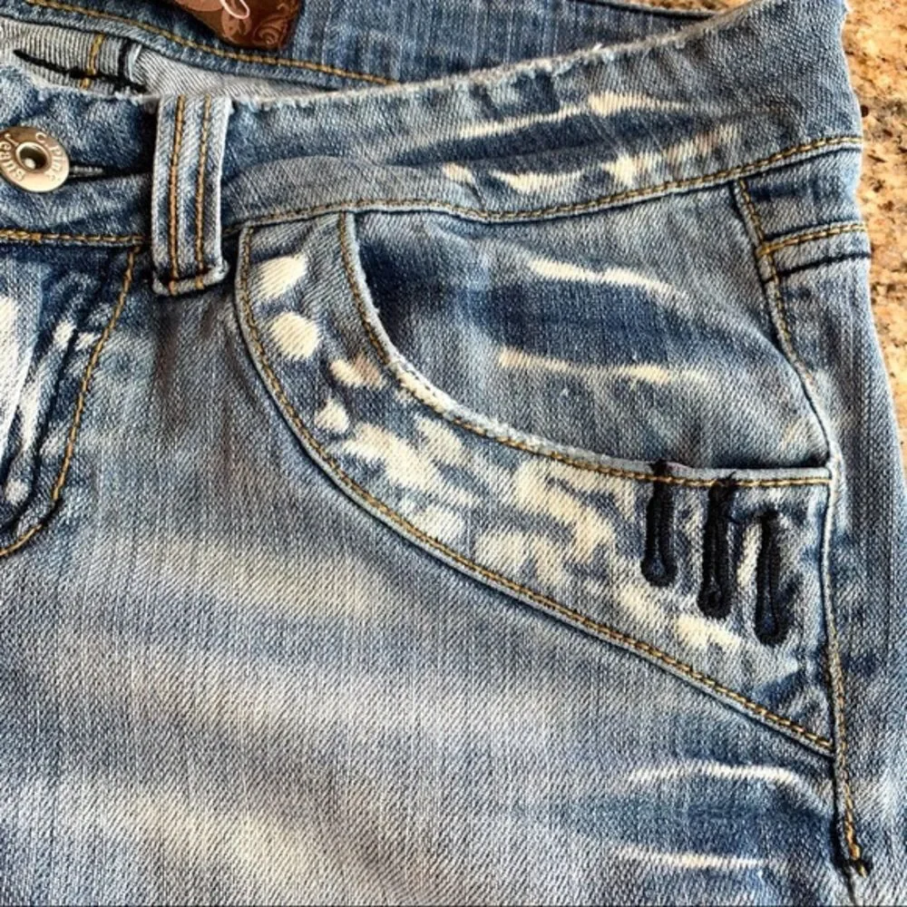 C Pink Denim Shorts 9‎